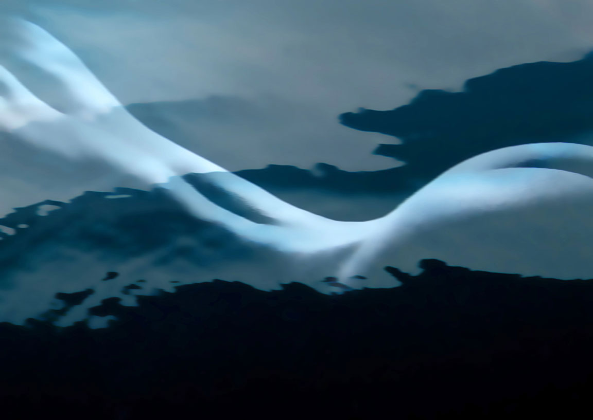 Reclining Blue